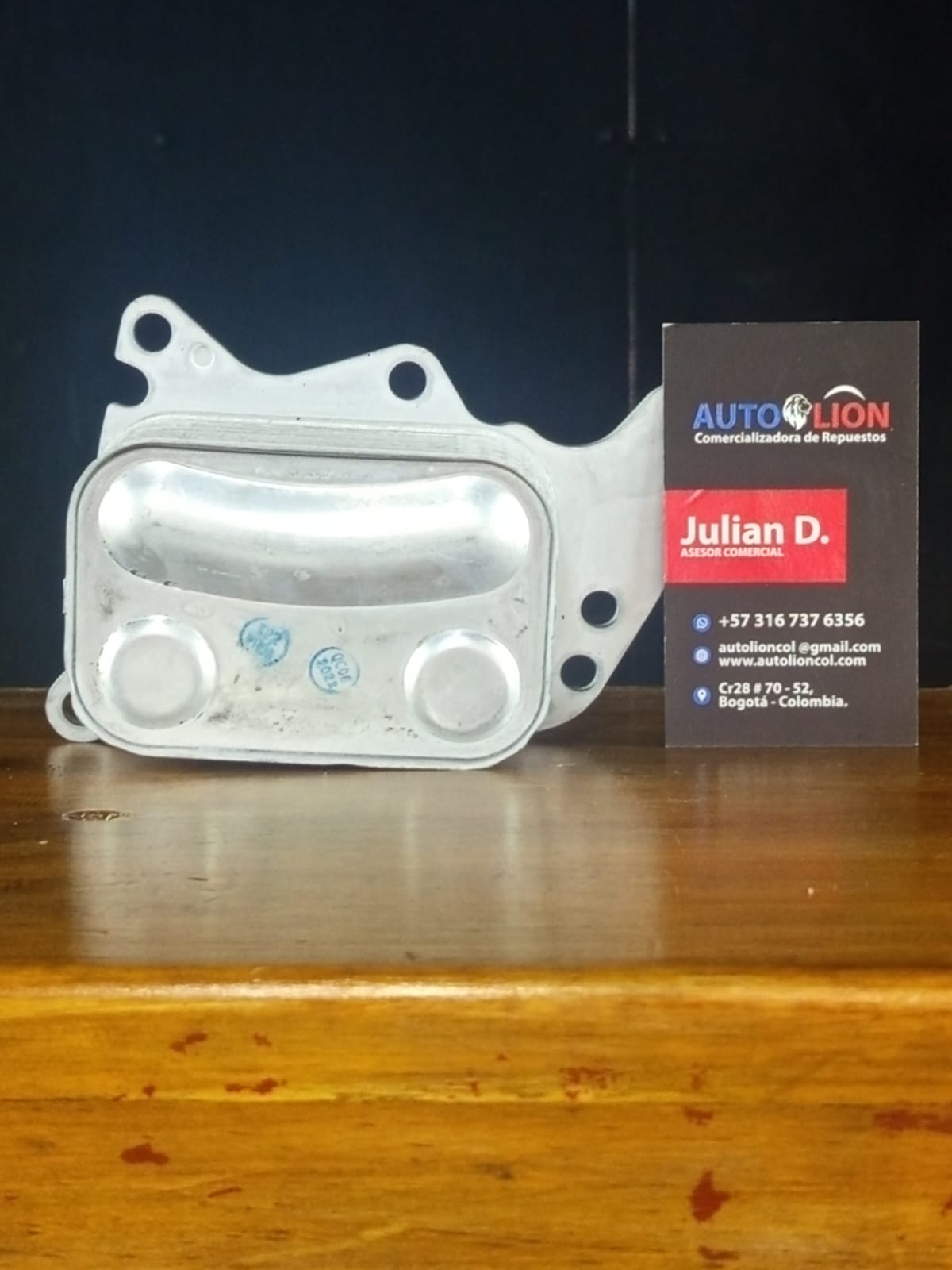 ENFRIADOR DE ACEITE EP6 CON LIGAS DE ENFRIADOR Y BASE FILTRO